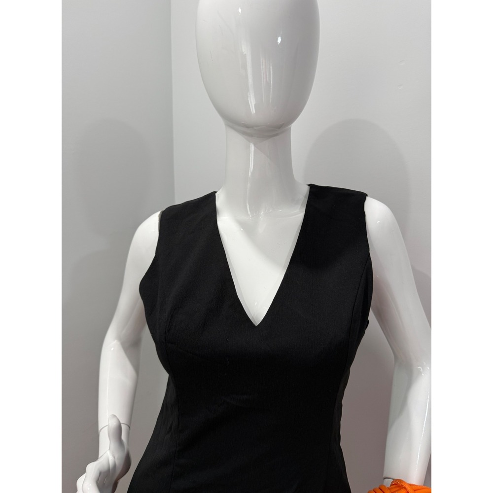 Commense Snug V-Neck Sleeveless Short Dress black size M - Picture 4 of 6